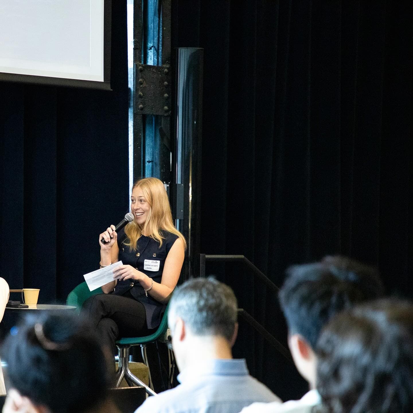 Caroline Williams speaking at a conference