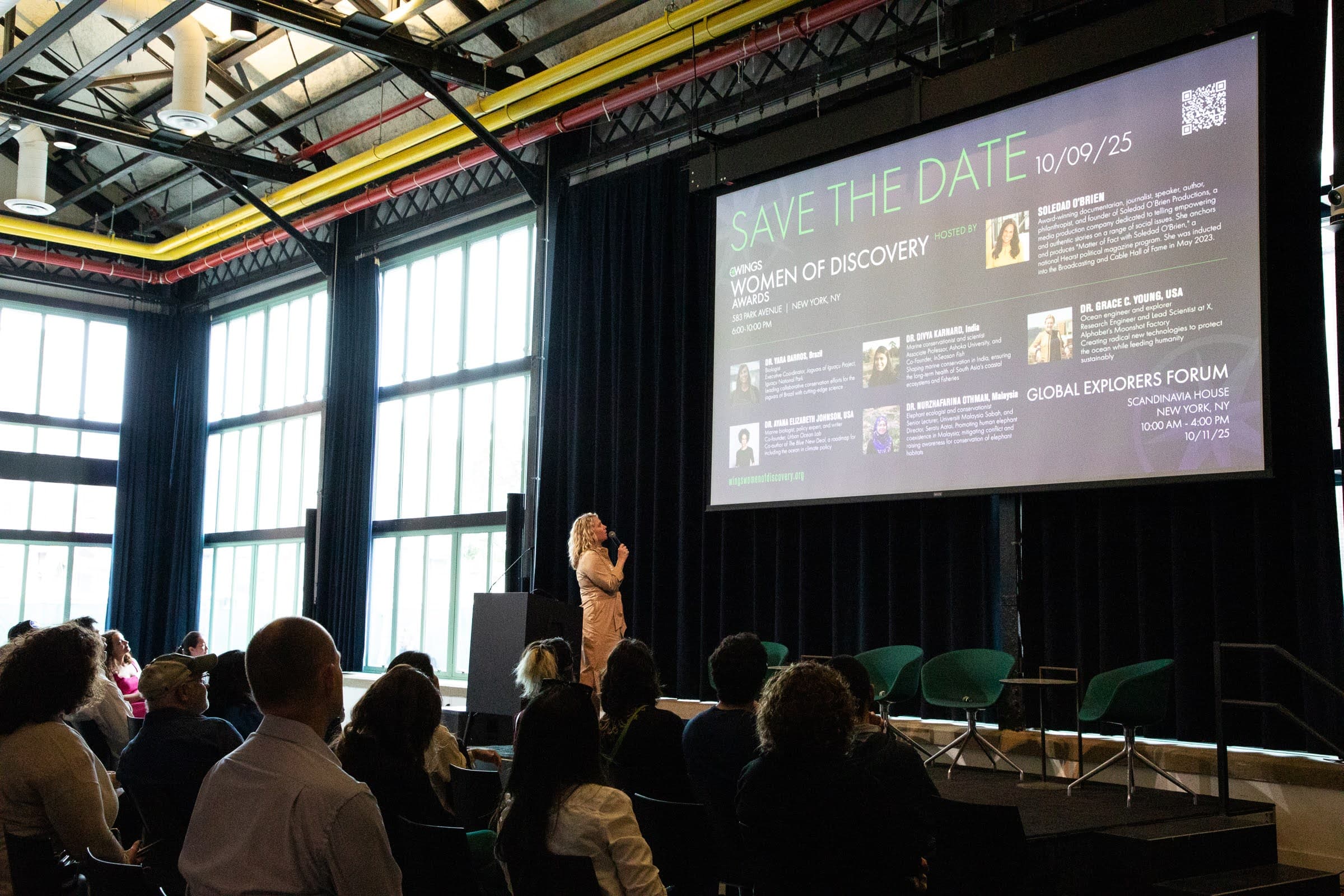 Audience listening to a presentation at the NYC OceanTech Summit.