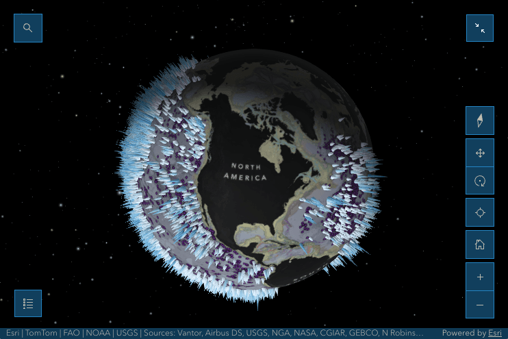 Screenshot of the seafloor geomorphology map from Mapping the Ocean